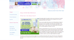 Desktop Screenshot of aboutacne.theworldhealth.org
